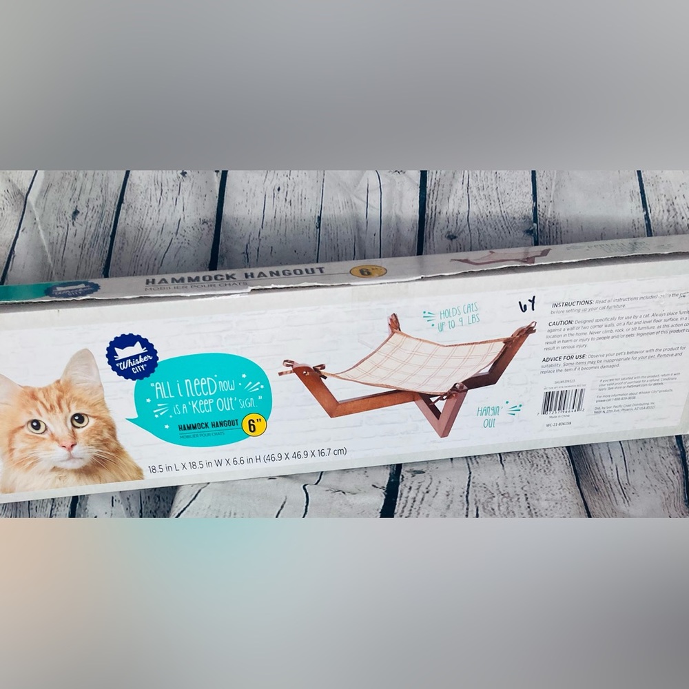NEW- NWT-Whisker City Cat Hammock Hangout